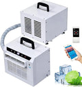 JIADUOFU klimatyzator przenośny, 130 m3 / h, na zewnątrz, licznik, aplikacja, Mini- Split 360 W, 12h licznik, namiot m3/h