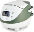 YUM-EN06 multicooker, 240 V, 50 Hz, 4 funkcje gotowania ryżu, 4 funkcje multischooker, Biały i szałwiowy zielony