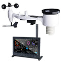 ECOWITT, TFT 7 HP2561 zdalny nadzór, prognoza pogody ekran TFT 7 cali ogród domowy 868 MHz, pogoda HP2561 7-in-1 solar WiFi 7-en-1