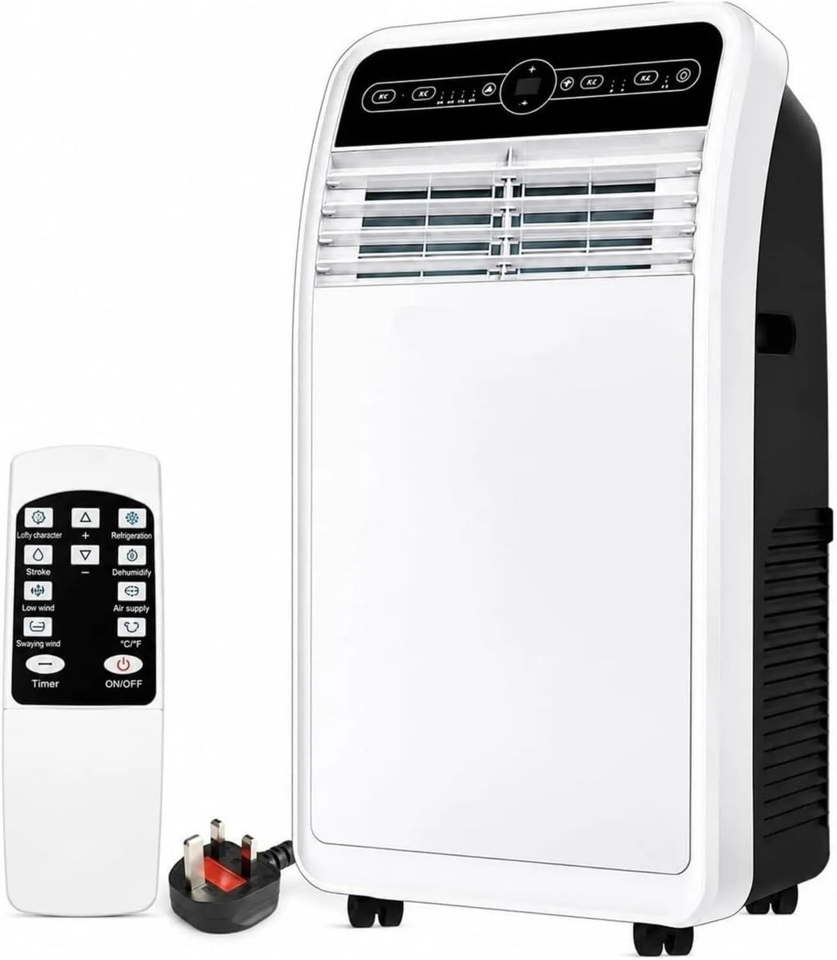YUHUILI klimatyzator przenośny, Klimatyzator BTU 3 -in-1, licznik czasu, Klimatyzator 3 w 1