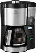 Melitta, Elektryczny ekspres do kawy, 1, 25 l, 08, 1080 W, licznik czasu, czarny, 10 kubków, uchwyt filtra 1x4, funkcja licznika czasu