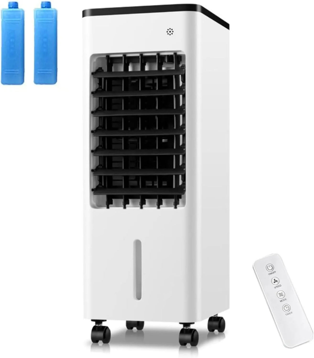 Generic klimatyzator przenośny, Klimatyzator, 6 l, 3-in-1 Klimatyzator, przenośny, licznik czasu, 3 prędkości, oscylacja, czarny, 3 regulowane prędkości wentylacyjne i 7.5H minutnik 3 w 1