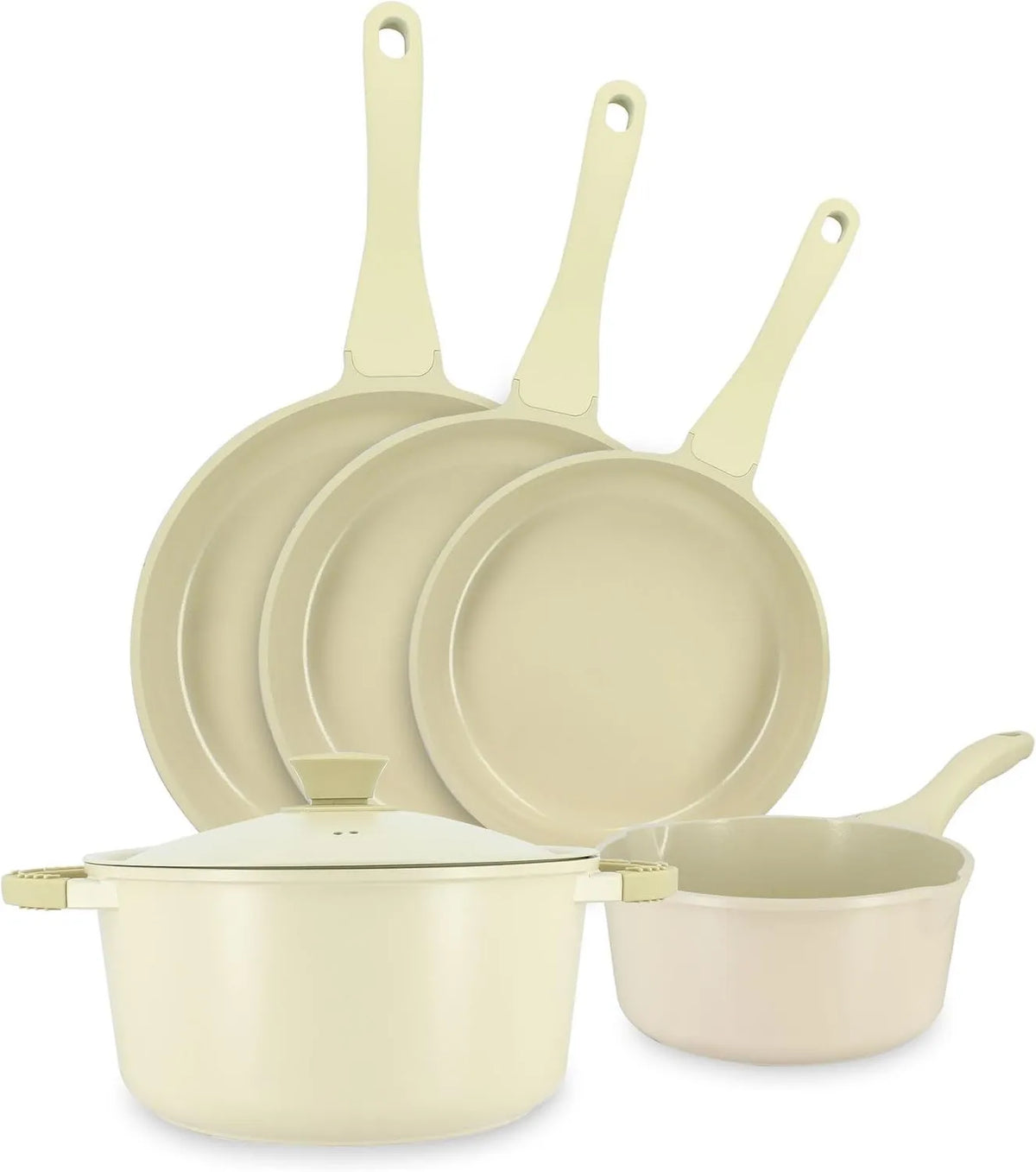 MENASTYL, Zmywarka, żeliwo, powłoka nienakładająca się na kije, ceramiczna powłoka nienakładająca się bez PFS lub teflonu, akumulator 5-częściowy, akumulator indukcyjny