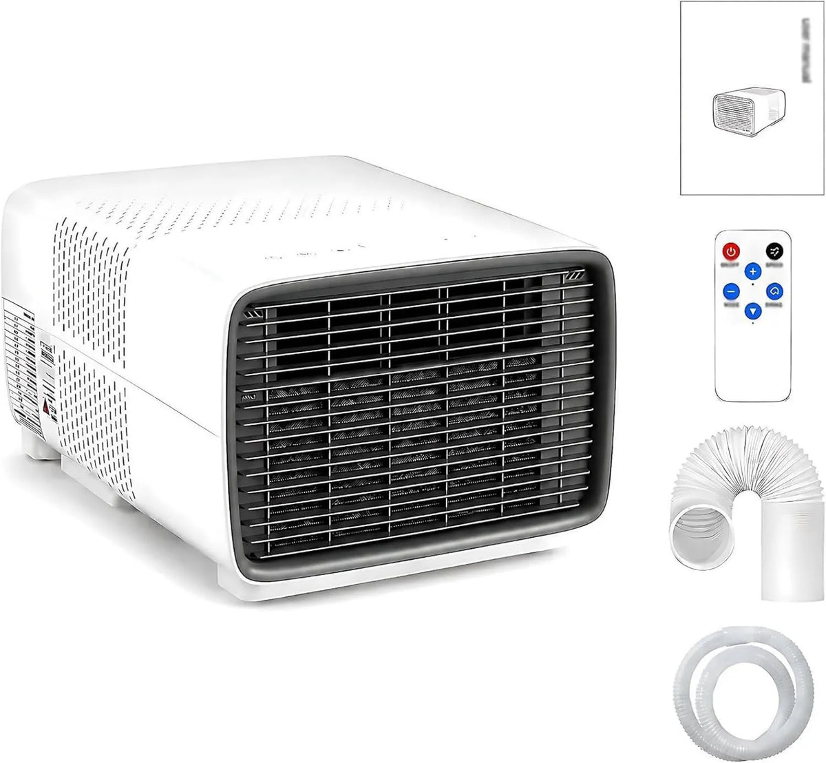GZGHRZQS klimatyzator przenośny, Klimatyzator, 45 dB, przenośny, minutnik, tłumik, kemping, 1- 12 H minutnik for Tent, Zdalne sterowanie, osuszacz powietrza, Caravan