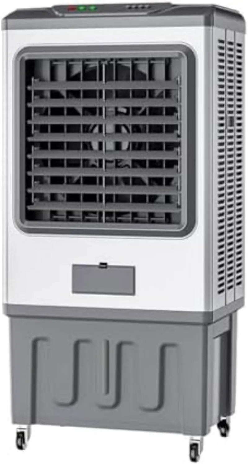 Generic klimatyzator przenośny, Wentylator, 100 l, przemysłowy, 3 prędkości, oscylacja, duży zbiornik, 2 bloki czynnika chłodniczego