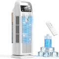 Zenolix klimatyzator przenośny, Klimatyzator 1200 ml 1-12H, przenośne, dotyk, zegar, oscylacja, tłumik, biały, 4 prędkości, 6 in 1, Sugar biały