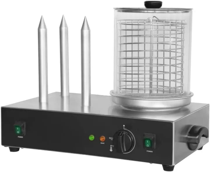 Générique, Piec ze stali nierdzewnej, do podgrzewaczy profesjonalnych i Sausisses, podgrzewacz elektryczny Hot- Dog 3 Psy, 0, 7 kW