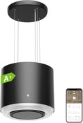 CBCB4838 okap kuchenny, 550 m³/h, 62 dB, sterowanie WiFi, Ciarra A+ okap wyspowy, z aplikacją Smart Wi-Fi, 4-stopniowy Booster, wyspa kuchenna