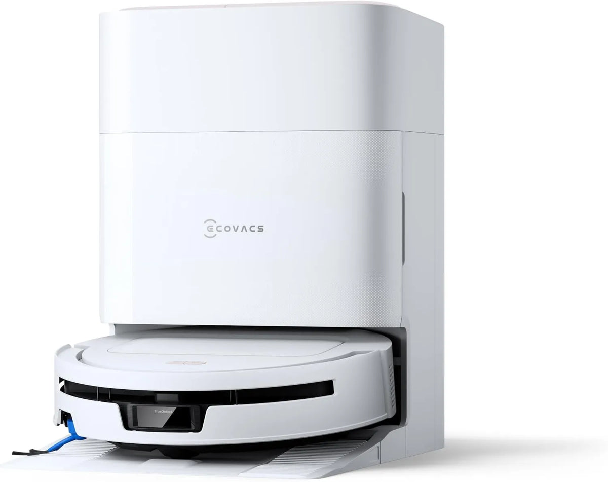 ECOVACS robot sprzątający, Odkurzacz, T90, czarny, 40 000 Pa moc ssania, 0 i intuicyjne sterowanie mobilne, technologia ZeroTangle 4, OMNI all- in- one stacji