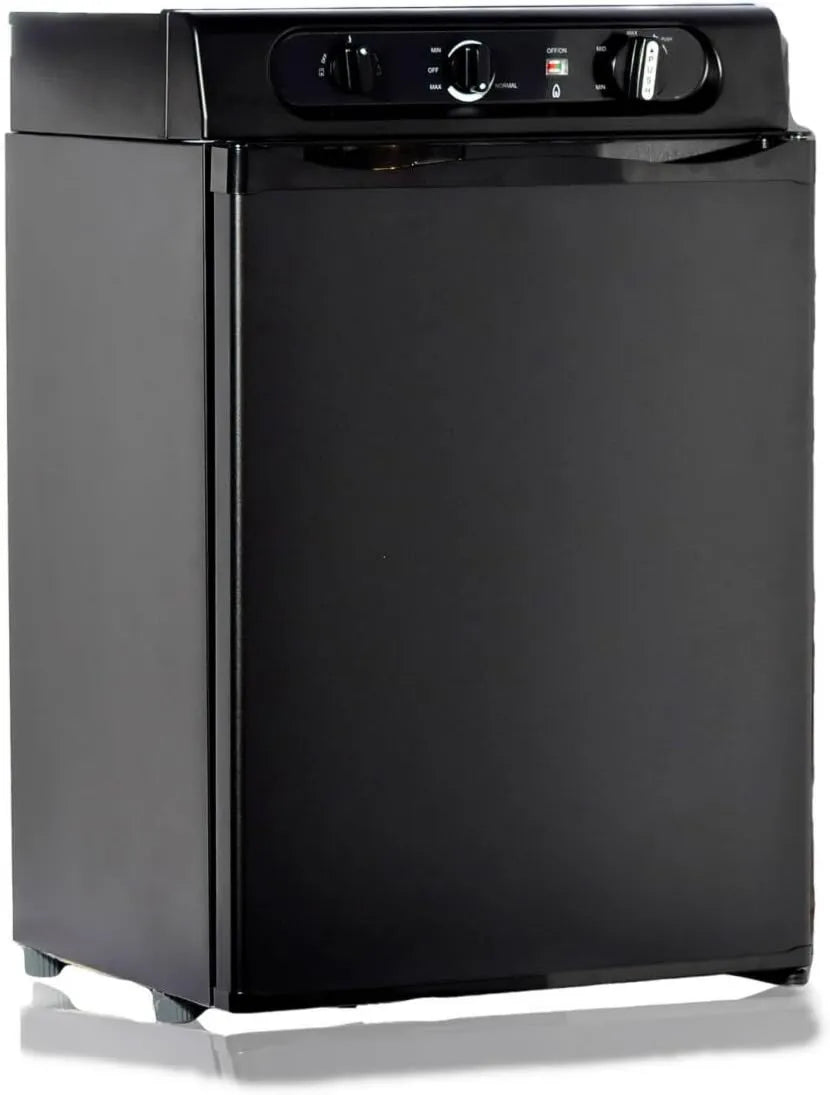 Techomey minilodówka, Lodówka, 60 l, 12 V, tłumik, kemping, czarny, lodówka Trimixte 12 V 220 V Gaz
