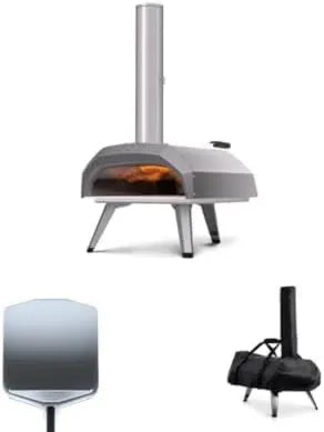 Ooni, Elektryczny piec do pizzy, 30 cm, Gotowanie na kamieniu w 60 Sekund, Karu 12 Bundle, Stolec Pizza 30 cm i Okładka ochronna