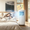 HUANQIN klimatyzator przenośny, Klimatyzator 9000BTU, na zewnątrz, poruszające się koła