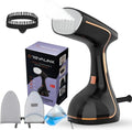 Revalinx parownica do ubrań, 2- in-1 Przenośne, elektryczne żelazo, 1800 W, 320 ml, duży zbiornik, para, LCD ekran, Dom, Mróz 2-en-1