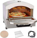 YXYLJOZ mini piekarnik, Elektryczny piekarnik do pizzy, 30 cm, przenośny, na zewnątrz, stal nierdzewna