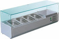 Générique, Produkt 8 zbiorniki GN 1, Naczynie do soli ze składnikami 1800 lub 2000 mm, + 2, + 8°C, stal nierdzewna, 1200 mm, 3 - + 2