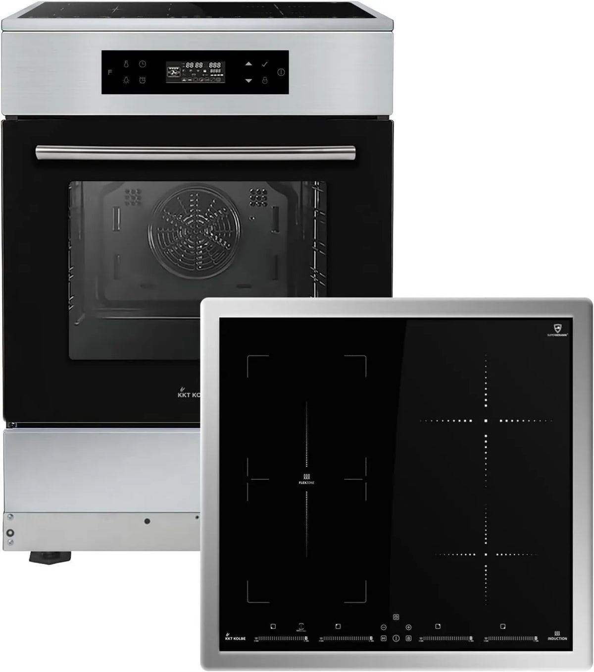 KKT KOLBE płyta grzewcza, Naczynia kuchenne z piekarnikiem SH6313IND, 60 cm, wklęsłe, dotyk, zegar, zamek, samodzielny