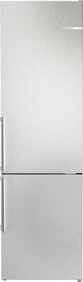 Bosch lodówka, KGN39VLCT kombinowana, 363 l, 203 x 60 cm, oświetlenie LED, stal nierdzewna, z zamrażarką, VitaFresh, Seria 4, stojąco