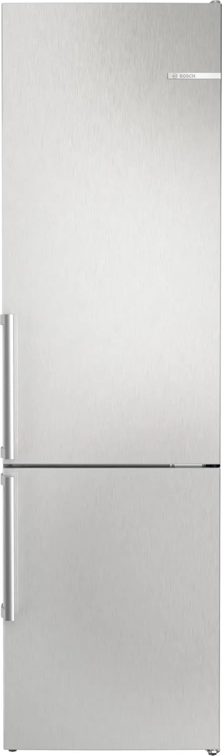 Bosch lodówka, KGN39VLCT kombinowana, 363 l, 203 x 60 cm, oświetlenie LED, stal nierdzewna, z zamrażarką, VitaFresh, Seria 4, stojąco