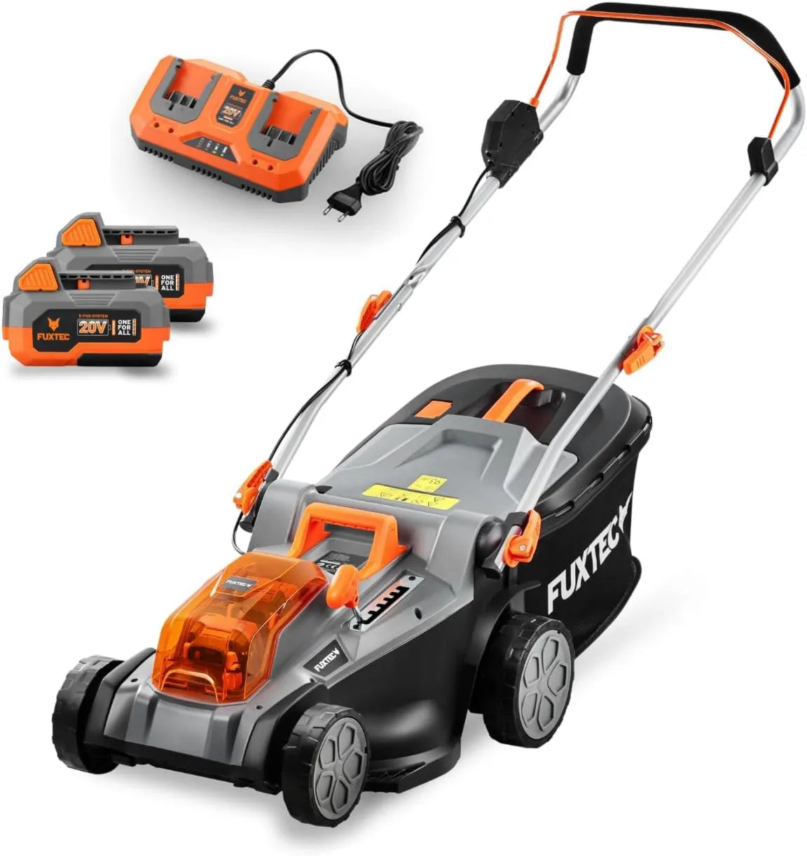 Fuxtec, E2RM43 Ładowarka, Bateria, 43 cm, 40 l, 40 V, Bezprzewodowa