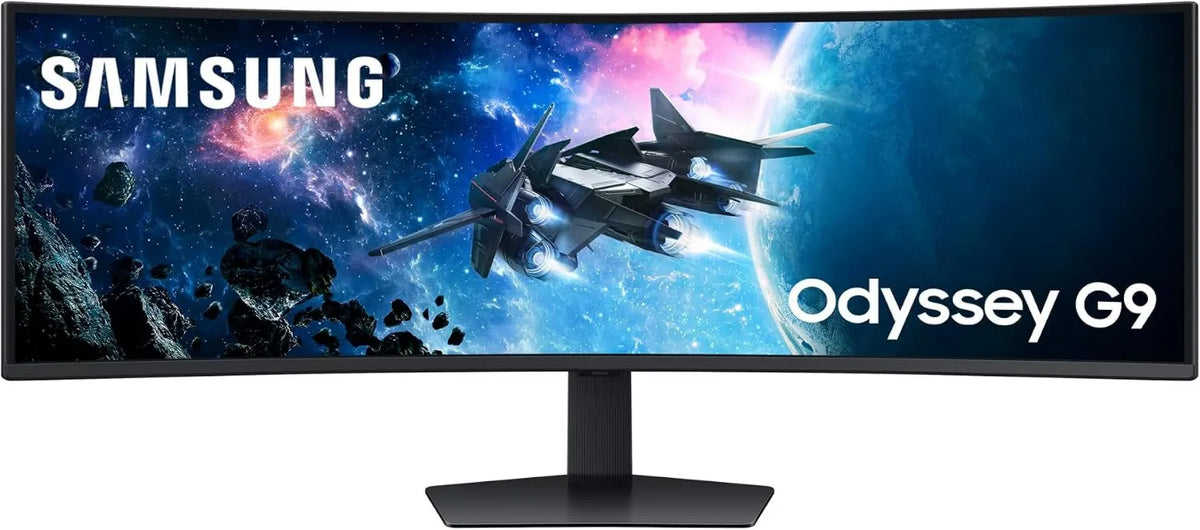 Samsung monitor komputerowy, 1000R HDR1000 Monitor, 5120 × 1440, 1 ms, 240 Hz, WQHD, płyta VA, ekran PC, AMD FreeSync Premium Pro, 2500: 1, HDR1000 i HDR10, DisplayPort