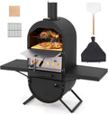 GOPLUS, Piec do pizzy, 31 cm, plener, grill, kemping, Grill do gotowania, Pelle pizzy