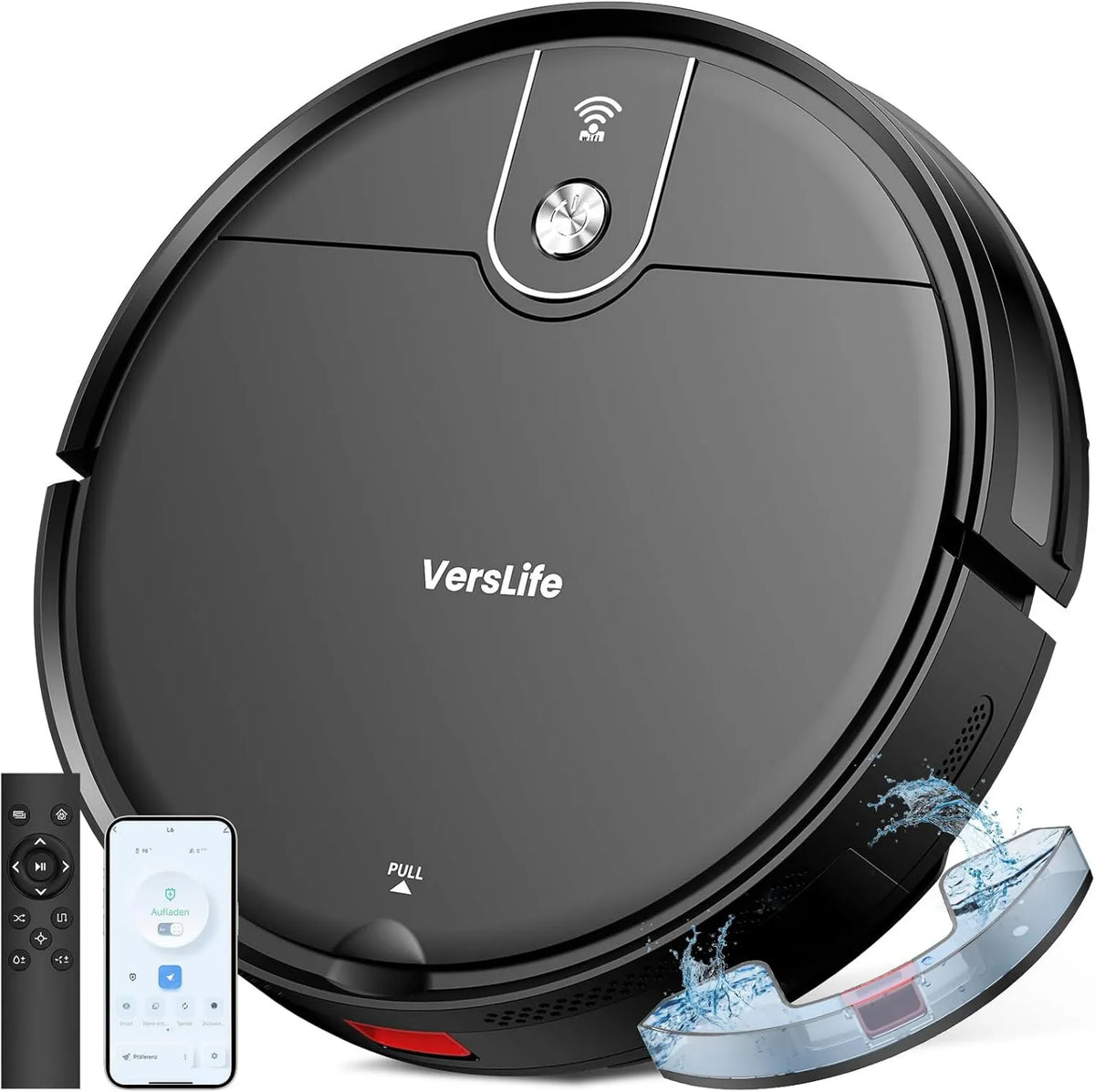 VersLife robot sprzątający, odkurzacz do robota, aplikacja, Odkurzacz do odkurzacza Robot z regulacją Via aplikacja