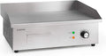 KLARSTEIN grill elektryczny, wyposażony w tacę smarną i pluskającą, profesjonalny elektryczny grill w odlewie żelaznym: powierzchnia grill 54.5x35 cm, stal nierdzewna, 50- 300°C, 3000 W
