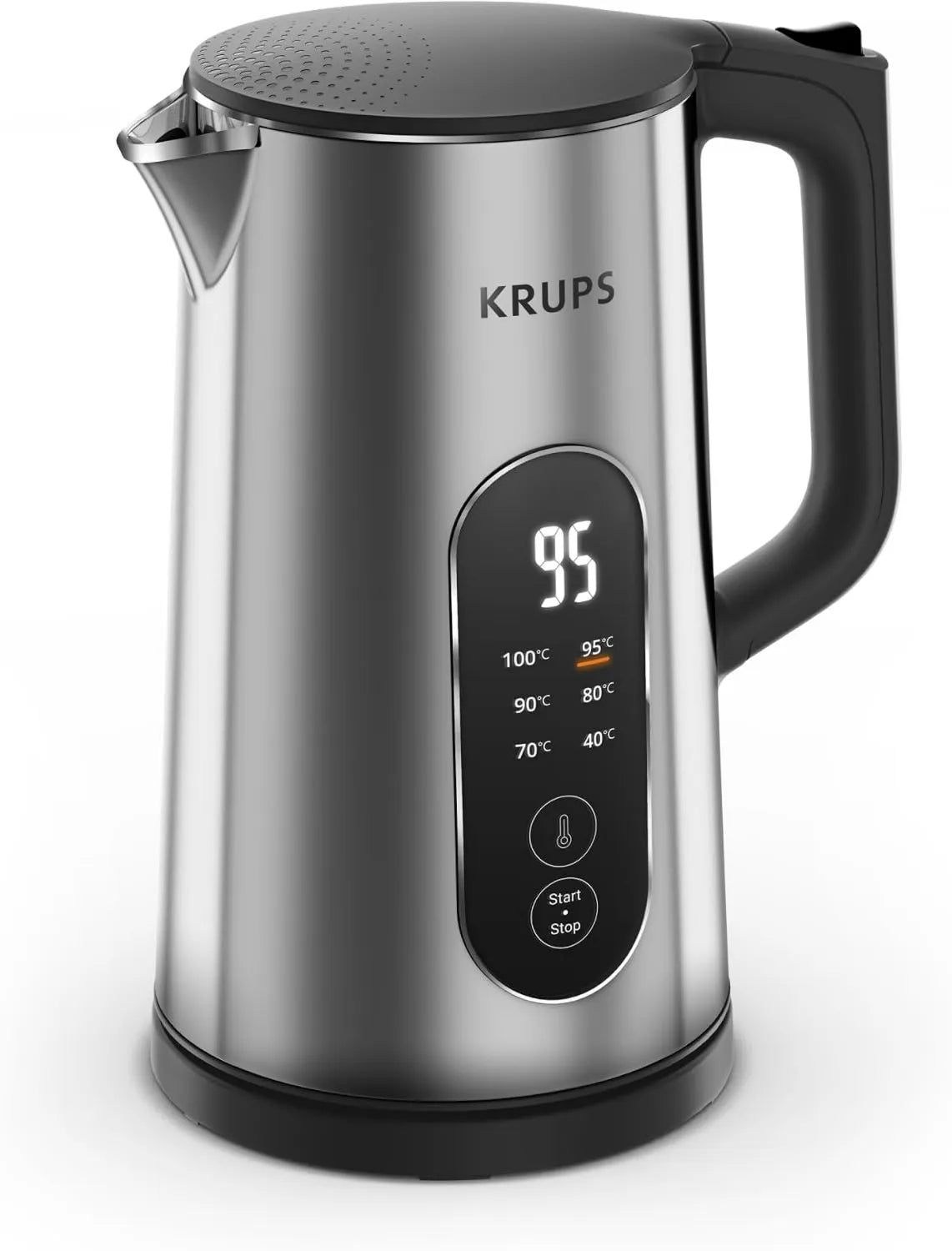 KRUPS, czajnik elektryczny, uchwyt na gorąco 30 minut, stal nierdzewna