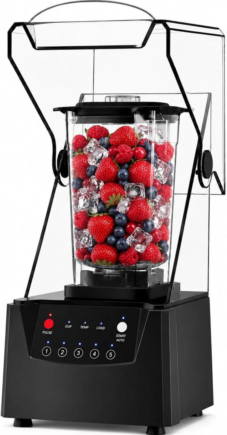 SHUMIAO blender kielichowy, Mikser, 2200 W, teksturowany, profesjonalny, cichy, 17000 TR / Min