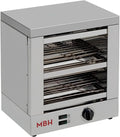 MBH - MAQUINARIA BAR HOSTELERÍA, Piec elektryczny, grill, przemysłowe, profesjonalne, stal nierdzewna, MBH, MBH - Profesjonalny Toster 2 poziomów INOX Elektryczny CHR