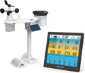 BRESSER, 4CAST Station, Sensor, bezprzewodowa stacja meteorologiczna, do użytku na zewnątrz, WiFi, Profesjonalne, czarne, WLAN