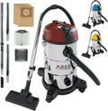 AREBOS, Odkurzacz, 30 l, 1300 W, 5in1, przemysłowy, stal nierdzewna, czerwony 5en1