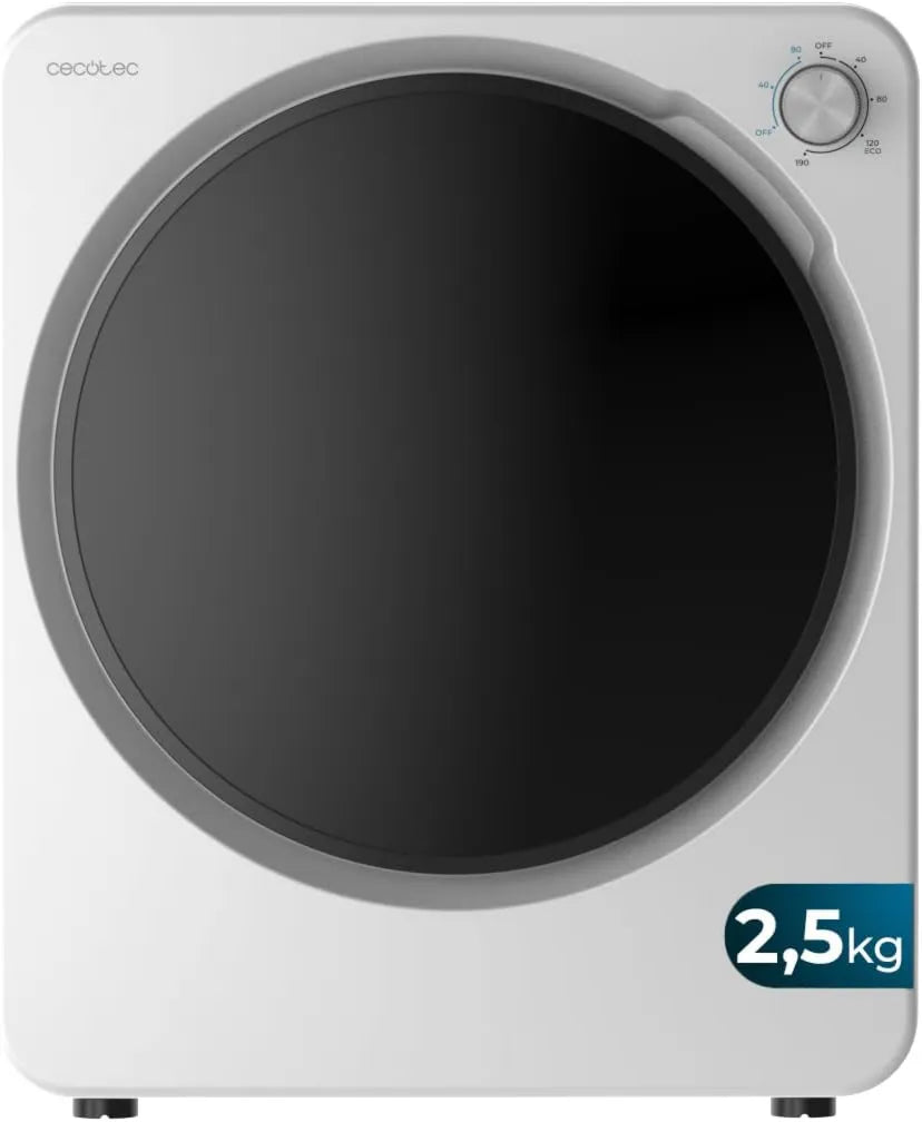 Cecotec, Bolero DressCode Dry 3150 V. Suszarka, 950 W, 6 programów, 5 kg, biały, ECO program, Mini Ewakuacja do ubrań Drukarka 2, Zamówienie