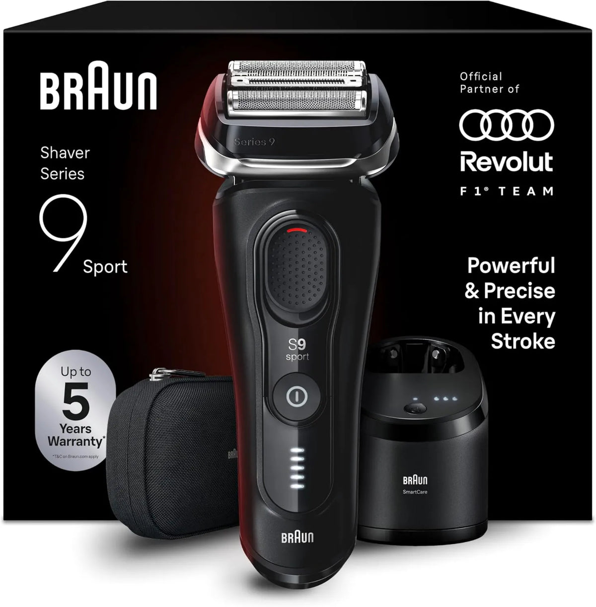 Braun, Series 9 9150cce Golenie, czarny, Golenie Mężczyzna Seria 9 Sport 9150cce