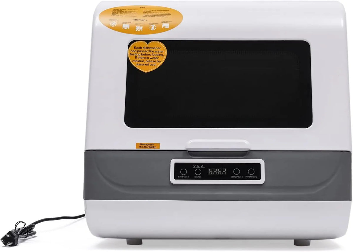 Zmywarka, 110 V, 1200 W, 9,5 kg, zmywarka na blat, przenośna mini zmywarka, kompaktowa duża pojemność z 3 programami