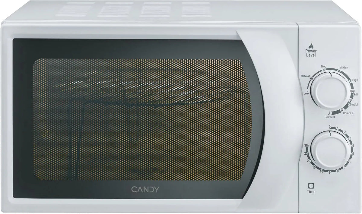 CANDY, CMG2071M Kuchenka mikrofalowa, 20 l, 700 / 1000 W, 8 programów, aplikacja, grill, mikrofalówka, 20 l pojemność, Cyfrowy ekran