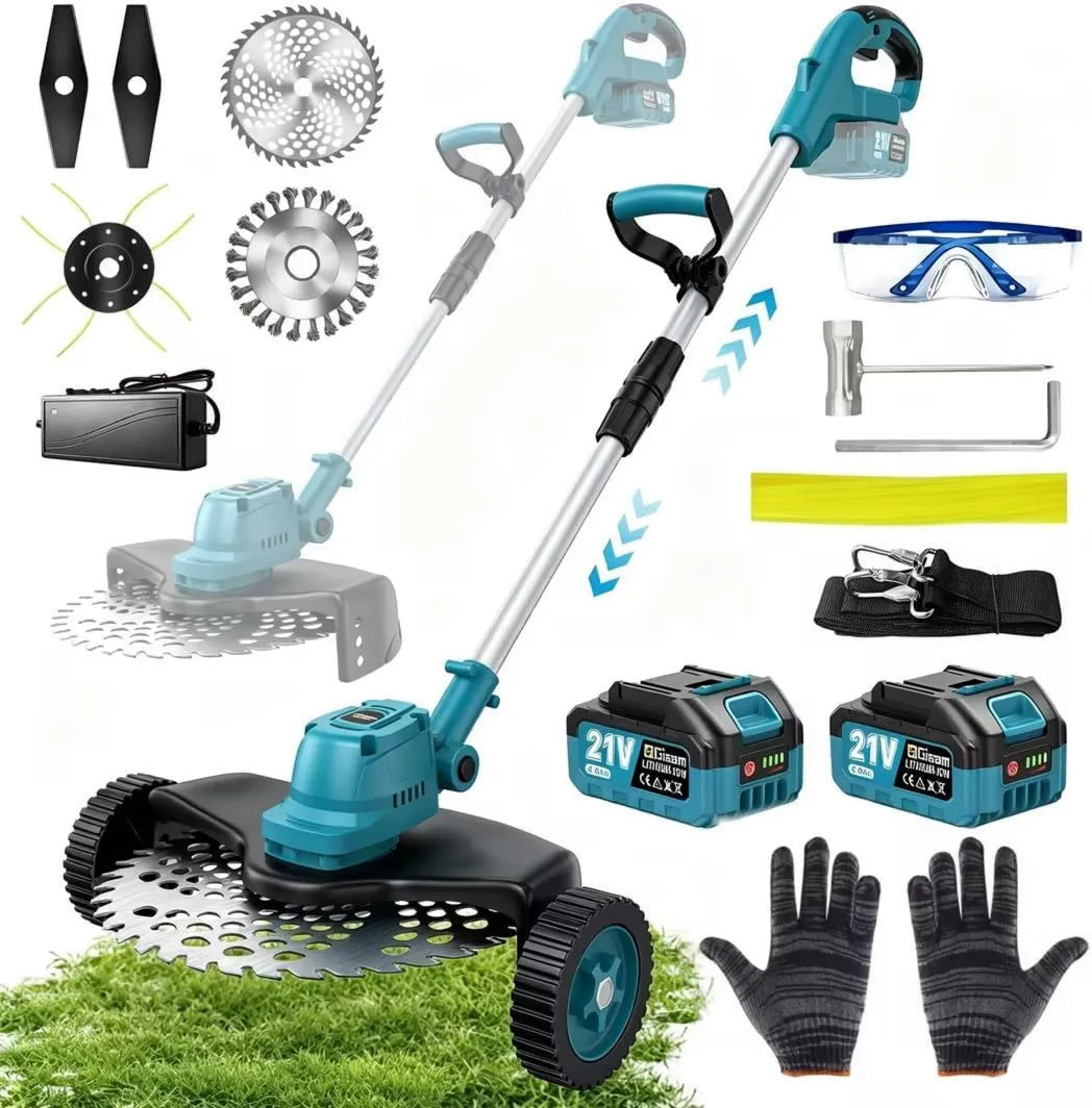 HECUSAM, 4- in-1 Bezprzewodowy silnik do Le Gazon Mower 4-en-1
