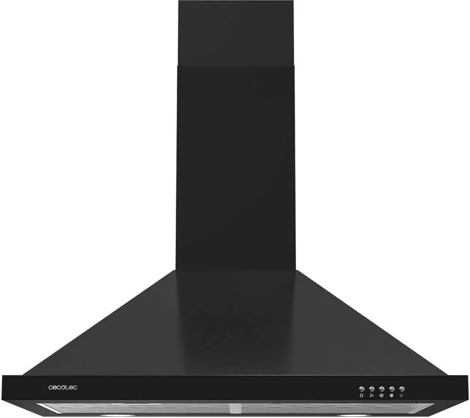 Cecotec okap kuchenny, Bolero PM przepływ m3 / h, 60 cm, 105 W, 430 m3 / h, 3 poziomów, czarny, Filtr aluminiowy, Mechaniczna regulacja m3/h