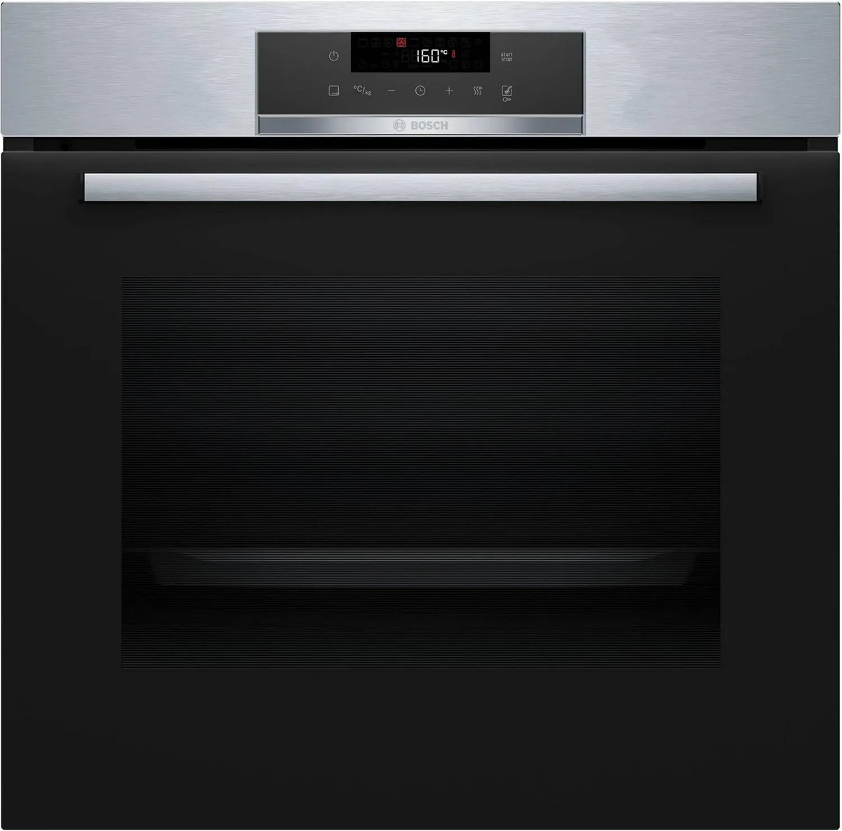 Bosch piekarnik do zabudowy, HBA171BS4F Piekarnik elektryczny, klasa energetyczna D, do zabudowy, dotykowe, efekt 3D, stal nierdzewna, 10 przepisów auto, HotAir 3D, Pyroliza