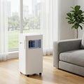 HUANQIN, Klimatyzator 24h, licznik czasu, 5050 BTU, 2 prędkości, klimatyzator przenośny 14000 BTU z zestawem instalacyjnym, Niska konsumpcja, Wentylator dla dużych