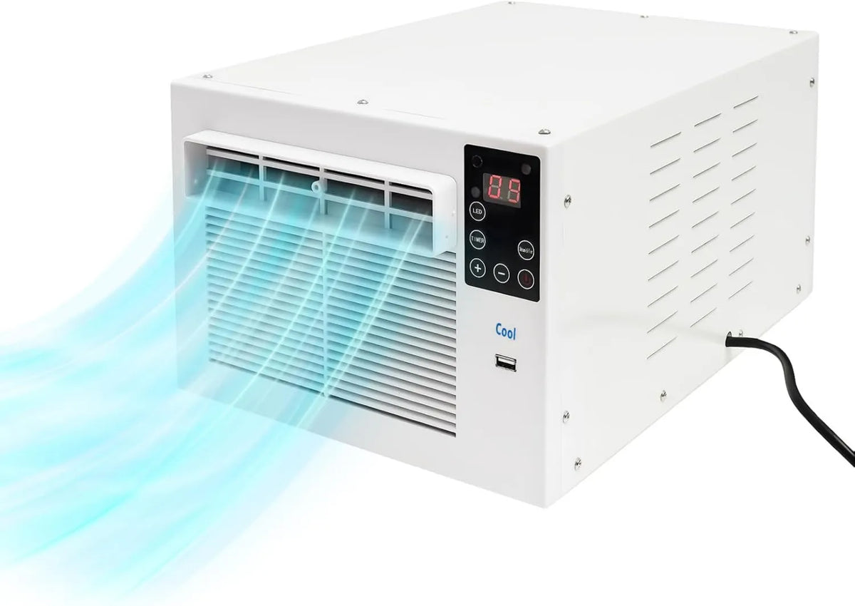 KKVUIIFF klimatyzator przenośny, Klimatyzator, 41, 5 x 28, 3 x 20, 5 cm, 280 W, licznik, Chłodnica mobilna, do domu, sypialnia, biuro
